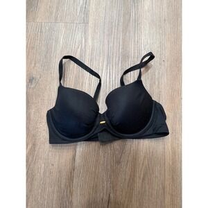 Victoria's Secret Fabulous Lined Demi Bra Black Underwire 34C Adjustable‎ Straps